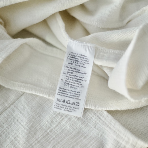 Madewell Bundle of 3 Blue, White and Black Wrapped Tops M - Picture 5 of 16